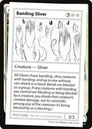 Banding Sliver (2021 Edition) [Mystery Booster Playtest Cards] | Dumpster Cat Games