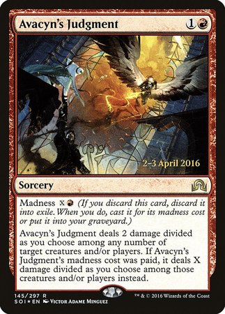 Avacyn's Judgment [Shadows over Innistrad Promos] | Dumpster Cat Games