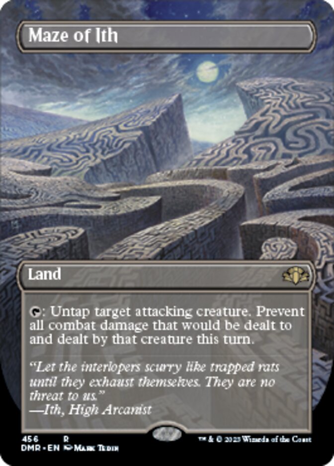 Maze of Ith (Borderless Alternate Art) [Dominaria Remastered] | Dumpster Cat Games