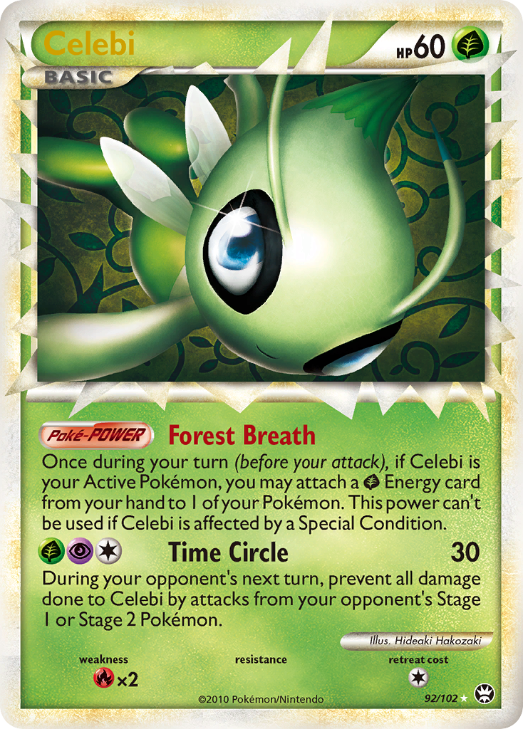 Celebi (92/102) [HeartGold & SoulSilver: Triumphant] | Dumpster Cat Games