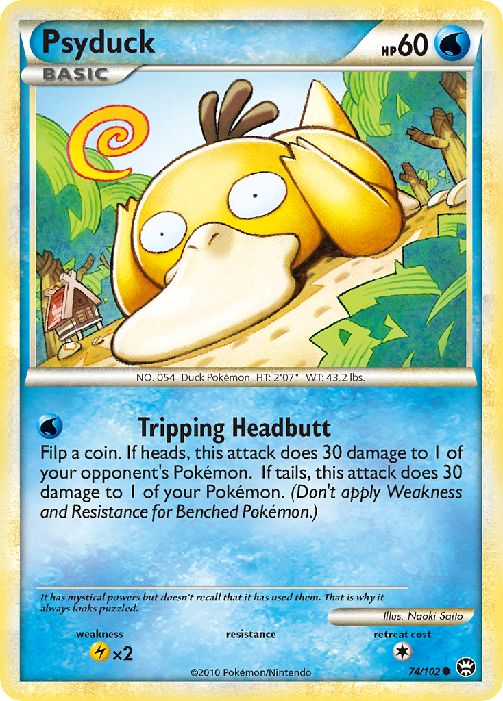 Psyduck (74/102) [HeartGold & SoulSilver: Triumphant] | Dumpster Cat Games