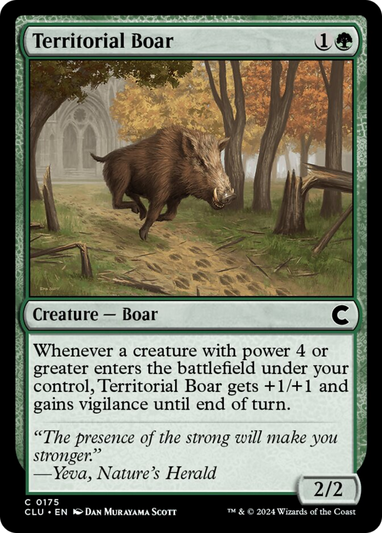 Territorial Boar [Ravnica: Clue Edition] | Dumpster Cat Games