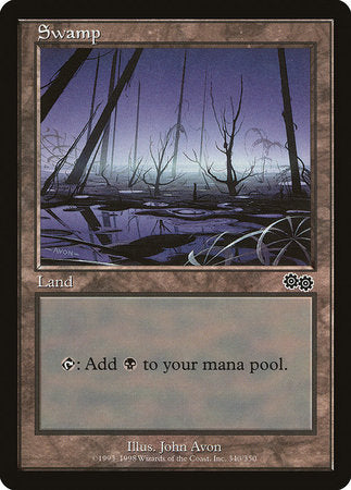 Swamp (340) [Urza's Saga] | Dumpster Cat Games