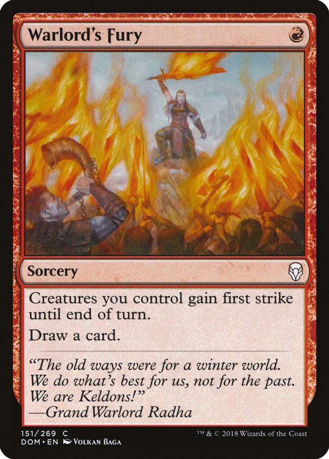 Warlord's Fury [Dominaria] | Dumpster Cat Games