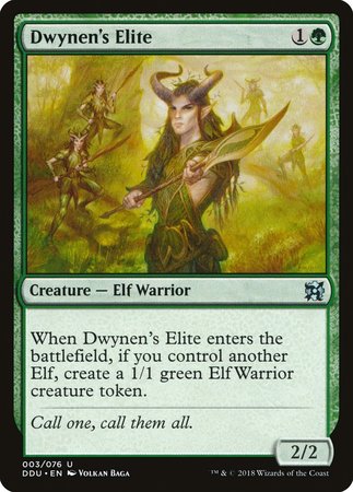 Dwynen's Elite [Duel Decks: Elves vs. Inventors] | Dumpster Cat Games