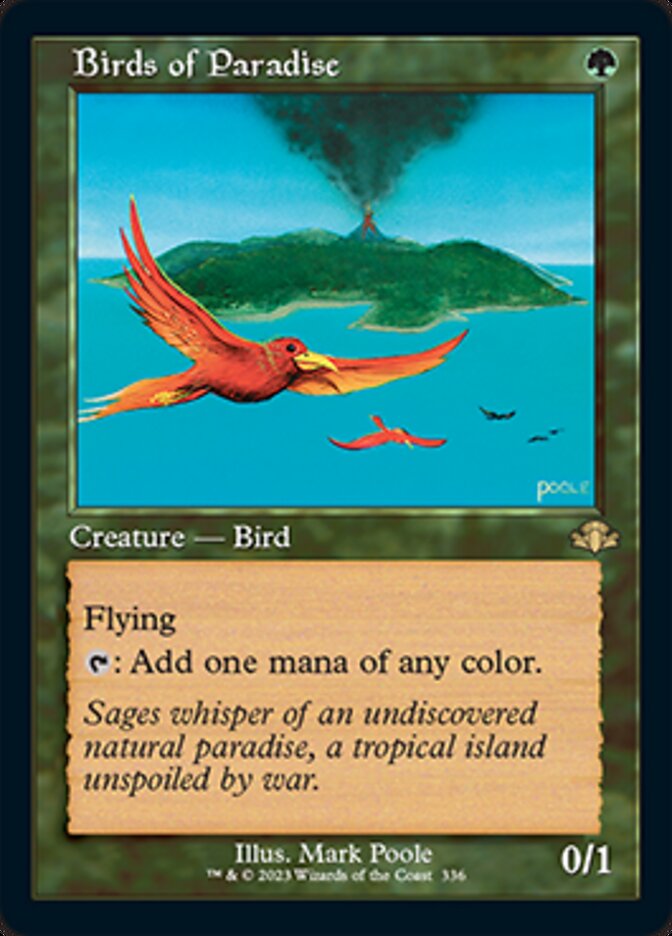 Birds of Paradise (Retro) [Dominaria Remastered] | Dumpster Cat Games