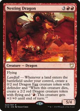 Nesting Dragon [Commander 2018] | Dumpster Cat Games