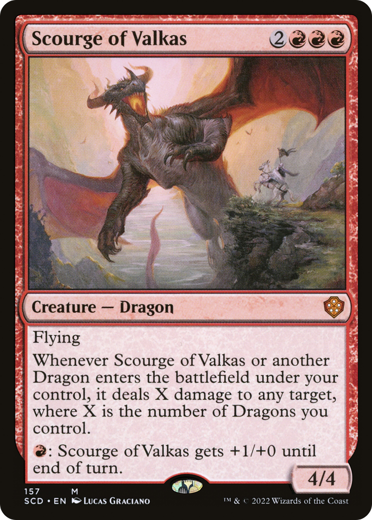 Scourge of Valkas [Starter Commander Decks] | Dumpster Cat Games