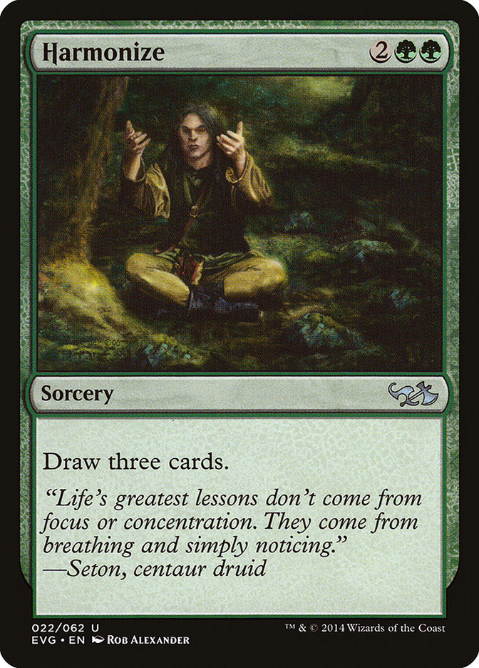 Harmonize (Elves vs. Goblins) [Duel Decks Anthology] | Dumpster Cat Games