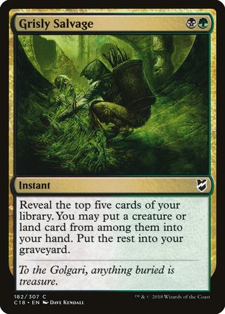 Grisly Salvage [Commander 2018] | Dumpster Cat Games