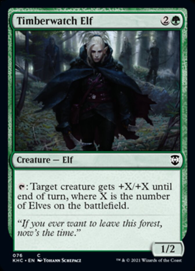 Timberwatch Elf [Kaldheim Commander] | Dumpster Cat Games