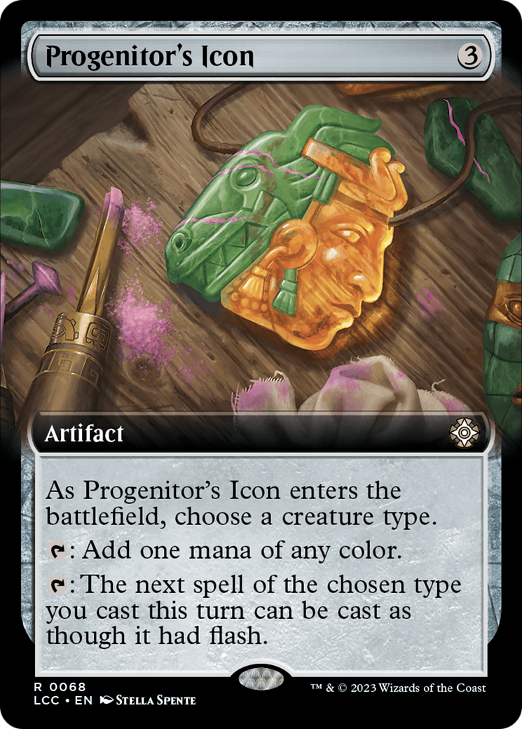 Progenitor's Icon (Extended Art) [The Lost Caverns of Ixalan Commander] | Dumpster Cat Games