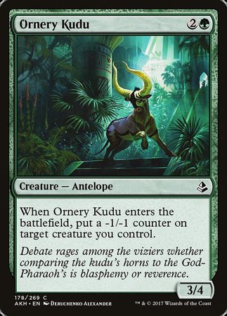 Ornery Kudu [Amonkhet] | Dumpster Cat Games