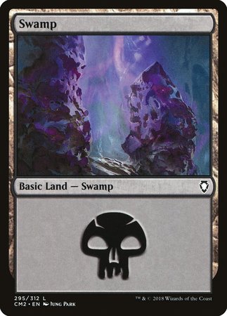 Swamp (295) [Commander Anthology Volume II] | Dumpster Cat Games