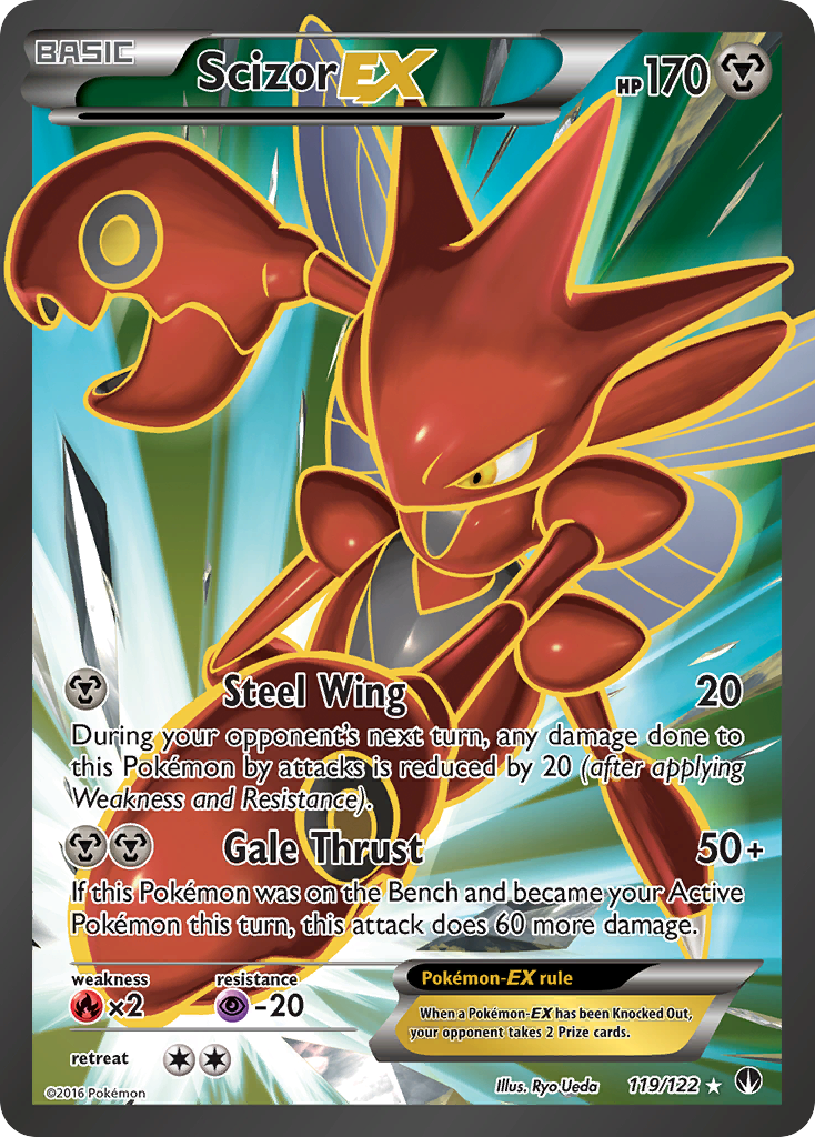 Scizor EX (119/122) [XY: BREAKpoint] | Dumpster Cat Games
