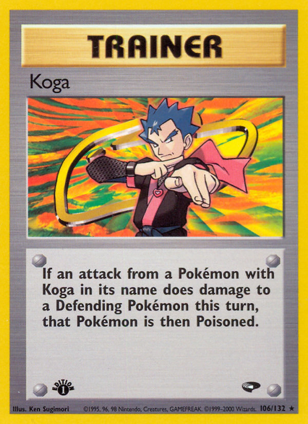 Koga (106/132) [Gym Challenge 1st Edition] | Dumpster Cat Games