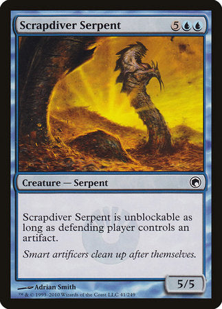 Scrapdiver Serpent [Scars of Mirrodin] | Dumpster Cat Games