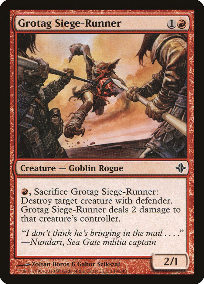 Grotag Siege-Runner [Rise of the Eldrazi] | Dumpster Cat Games