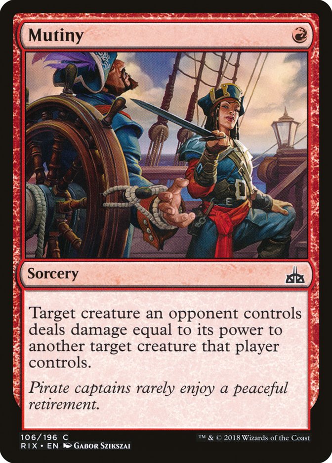 Mutiny [Rivals of Ixalan] | Dumpster Cat Games