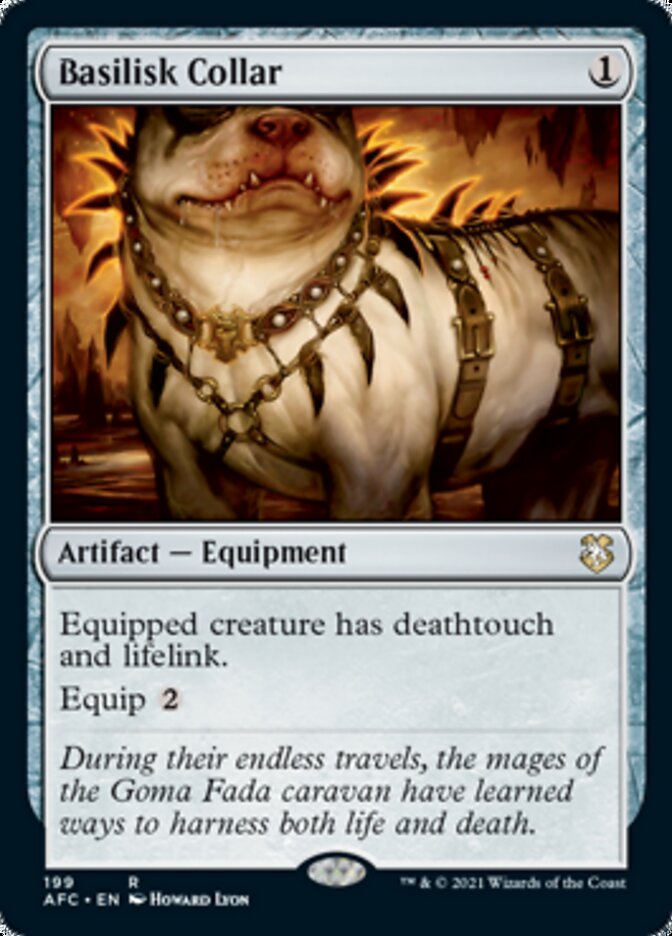 Basilisk Collar [Dungeons & Dragons: Adventures in the Forgotten Realms Commander] | Dumpster Cat Games