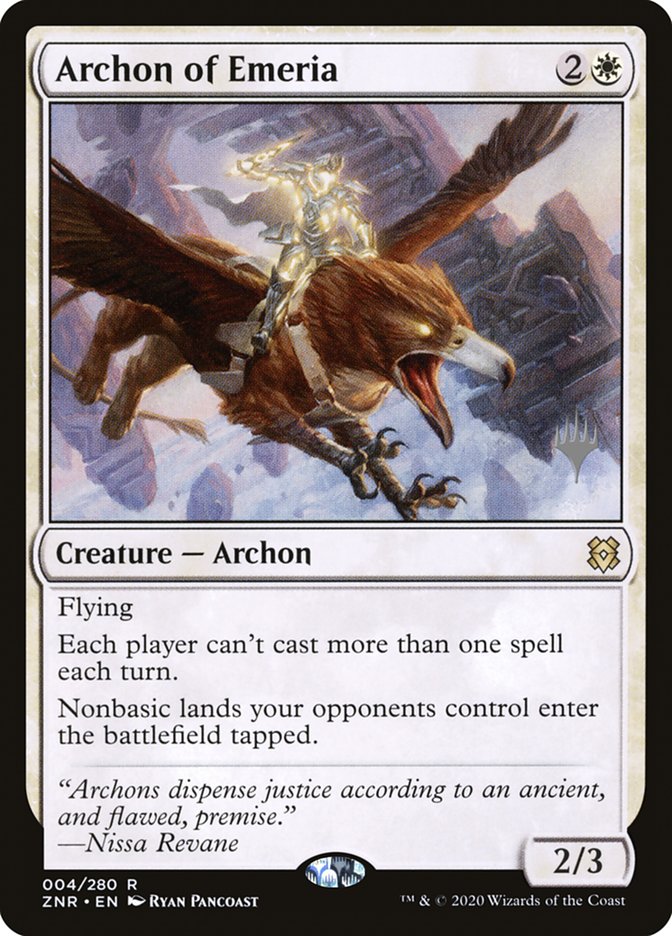 Archon of Emeria (Promo Pack) [Zendikar Rising Promos] | Dumpster Cat Games