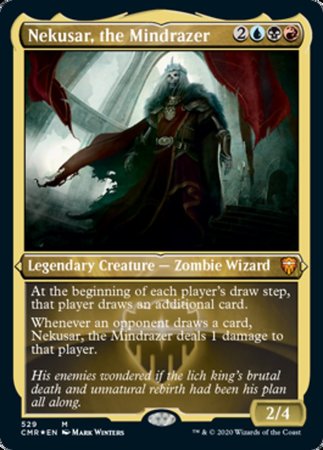 Nekusar, the Mindrazer (Foil Etched) [Commander Legends] | Dumpster Cat Games