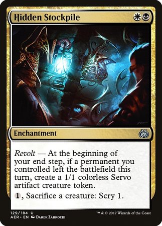 Hidden Stockpile [Aether Revolt] | Dumpster Cat Games