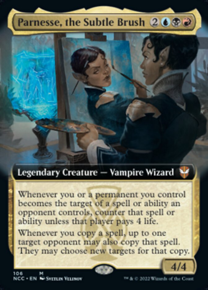 Parnesse, the Subtle Brush (Extended Art) [Streets of New Capenna Commander] | Dumpster Cat Games