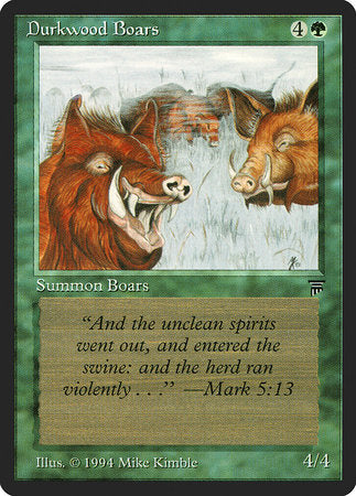 Durkwood Boars [Legends] | Dumpster Cat Games