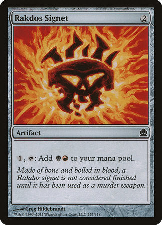 Rakdos Signet [Commander 2011] | Dumpster Cat Games