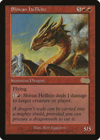 Shivan Hellkite [Urza's Saga] | Dumpster Cat Games