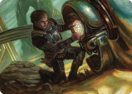 Urza, Powerstone Prodigy Art Card [The Brothers' War Art Series] | Dumpster Cat Games