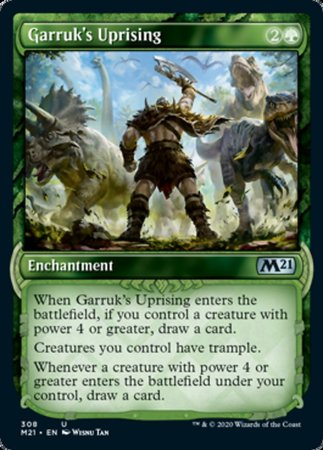 Garruk's Uprising (Showcase) [Core Set 2021] | Dumpster Cat Games
