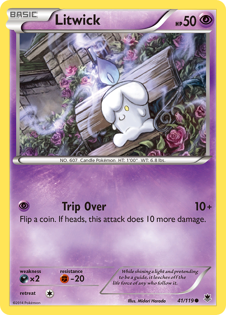 Litwick (41/119) [XY: Phantom Forces] | Dumpster Cat Games