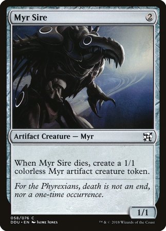 Myr Sire [Duel Decks: Elves vs. Inventors] | Dumpster Cat Games