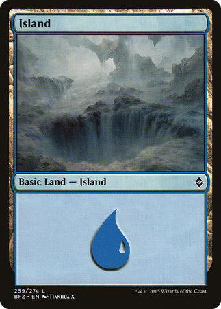 Island (259) [Battle for Zendikar] | Dumpster Cat Games