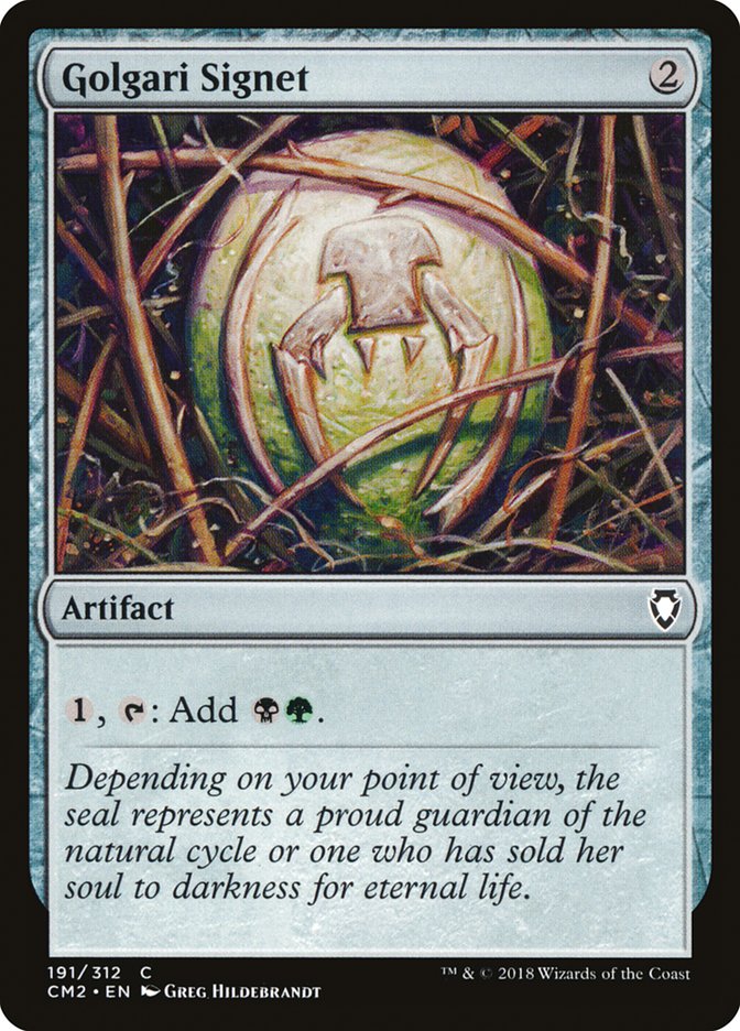 Golgari Signet (191/312) [Commander Anthology Volume II] | Dumpster Cat Games