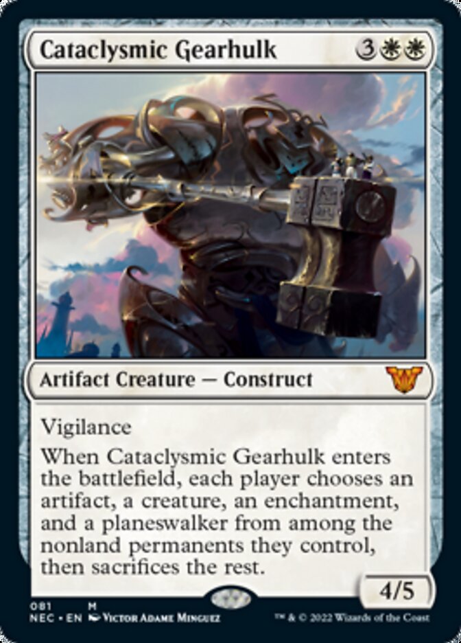 Cataclysmic Gearhulk [Kamigawa: Neon Dynasty Commander] | Dumpster Cat Games