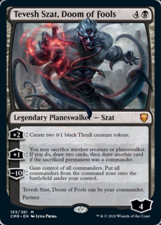 Tevesh Szat, Doom of Fools [Commander Legends] | Dumpster Cat Games