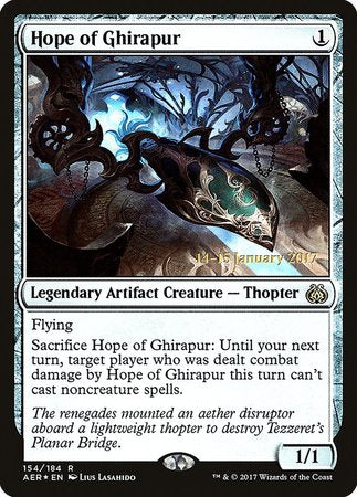 Hope of Ghirapur [Aether Revolt Promos] | Dumpster Cat Games