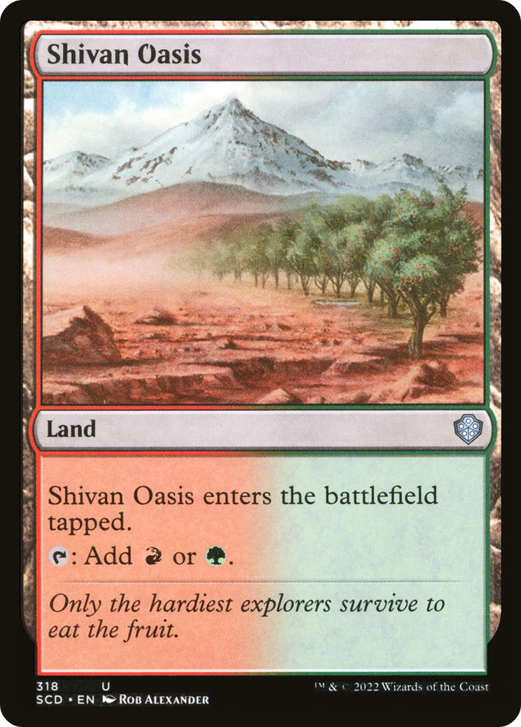 Shivan Oasis [Starter Commander Decks] | Dumpster Cat Games