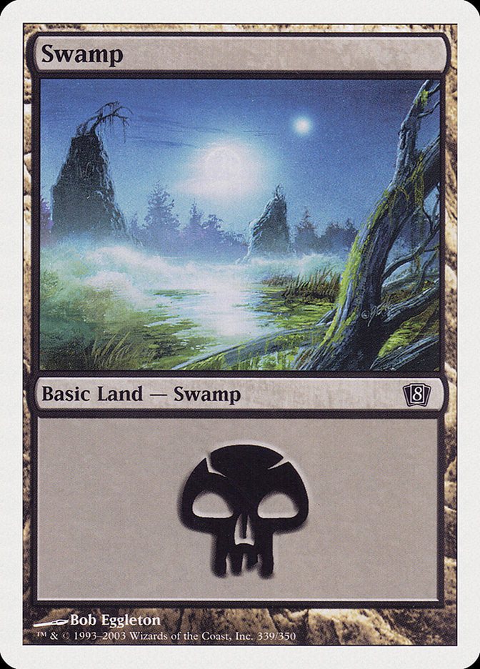 Swamp (339) [Eighth Edition] | Dumpster Cat Games