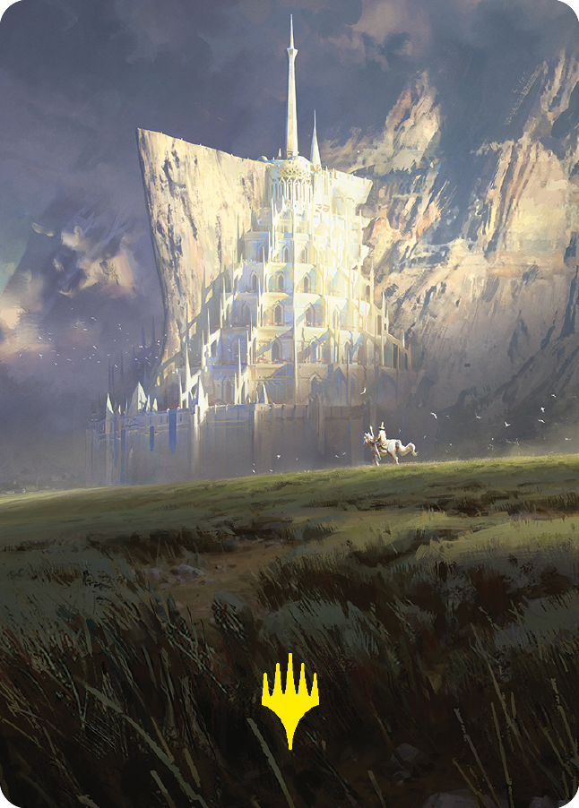Minas Tirith Art Card (Gold-Stamped Signature) [The Lord of the Rings: Tales of Middle-earth Art Series] | Dumpster Cat Games