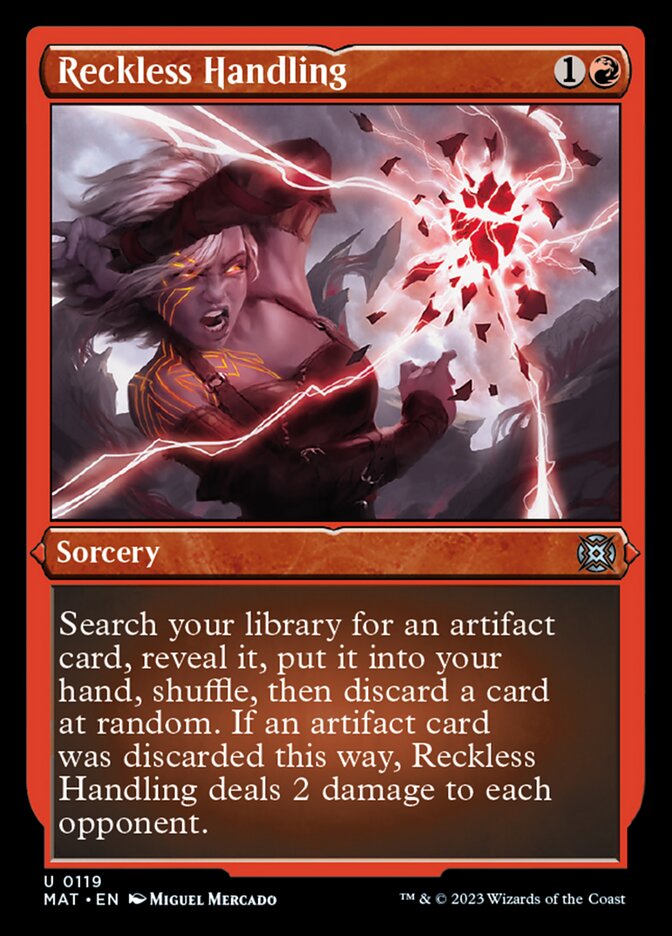 Reckless Handling (Foil Etched) [March of the Machine: The Aftermath] | Dumpster Cat Games