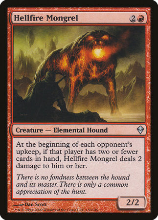 Hellfire Mongrel [Zendikar] | Dumpster Cat Games