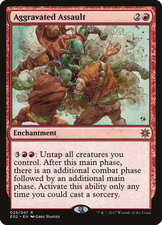 Aggravated Assault [Explorers of Ixalan] | Dumpster Cat Games