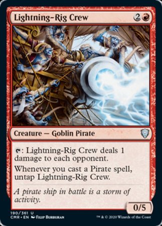 Lightning-Rig Crew [Commander Legends] | Dumpster Cat Games