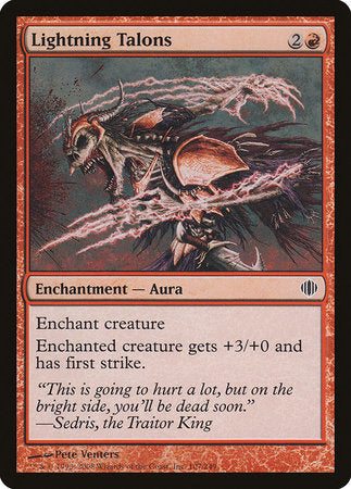 Lightning Talons [Shards of Alara] | Dumpster Cat Games