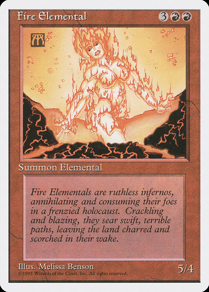 Fire Elemental [Fourth Edition] | Dumpster Cat Games
