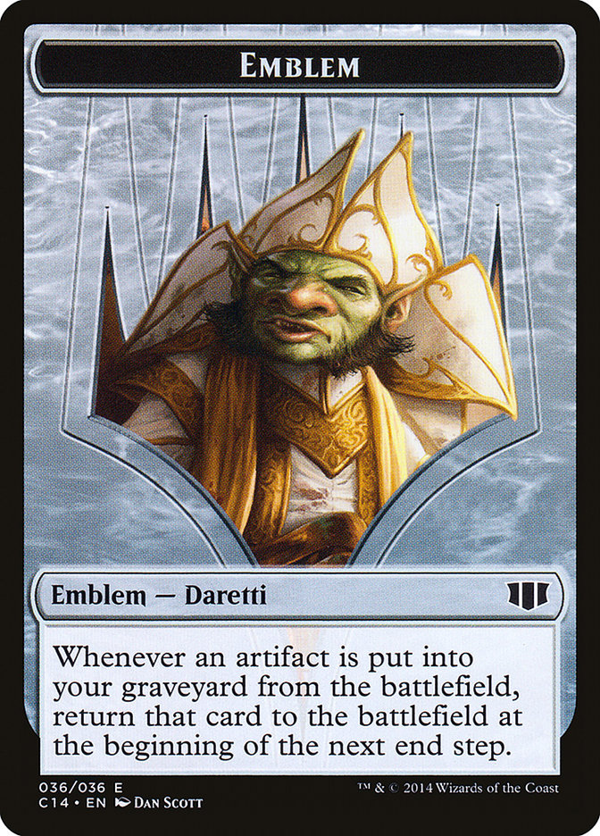 Daretti, Scrap Savant Emblem // Tuktuk the Returned Double-sided Token [Commander 2014 Tokens] | Dumpster Cat Games